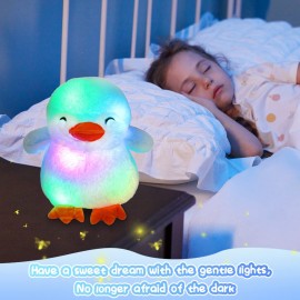 Glow Guards Light up Penguin Stuffed Animal Snuggle Soft Plush Toy with LED Night Lights Glow Birthday Children\'s Day for Toddler Kids, 12\'\'