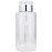 10oz Push Down Pump Dispenser Flip Top Cap Refillable Empty Bottle - Color: Silver - Lockable Travel Cosmetic Packaging Empty Bottle for Nail Polish Manicure