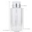 10oz Push Down Pump Dispenser Flip Top Cap Refillable Empty Bottle - Color: Silver - Lockable Travel Cosmetic Packaging Empty Bottle for Nail Polish Manicure