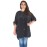 X-Large Plus Size Hair Stylist Tunic - Salon Smock with Roll Sleeves & Pockets - Esthetician Jacket (X-Large)