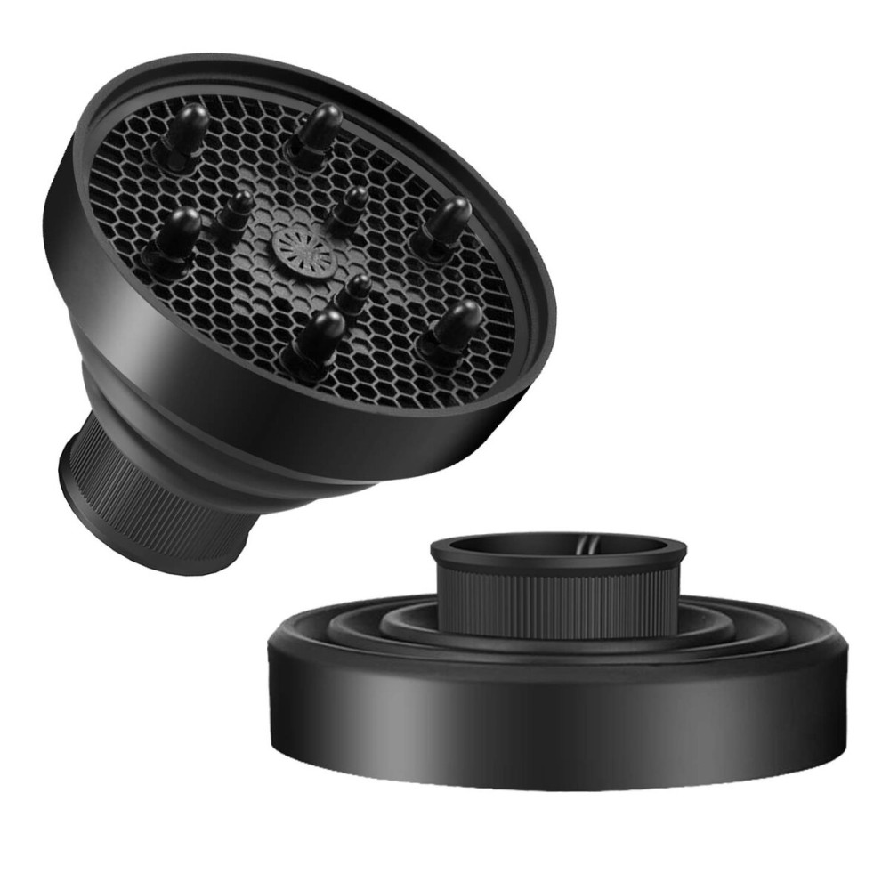 WAJIAYON Universal Collapsible Hair Dryer Diffuser Attachment- Salon Grade tool,Lightweight Foldable Portable Travel Folding Design Fit Most of blow Dryers-Black WAJIAYON Universal Collapsible Hair Dryer Diffuser Attachment- Salon Grade tool,Lightweight Foldable Portable Travel Folding Design Fit Most of blow Dryers-Black