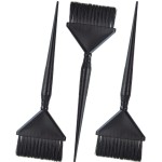 3 Extra Wide Hair Dye Applicator Brushes - Color Brush Set for Root Touch Up (Black)