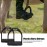Tnfeeon 2PCS High Strength Stirrups, Black Engineering Plastics Stirrups with Non Slip Rubber Pad Horse Riding Tool Accessories(Small)