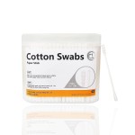 500pcs Mini Cotton Swabs with Paper Stick,Spiral/Round Cotton Bud,Tiny Cotton Head for Personal Care and Cleaning