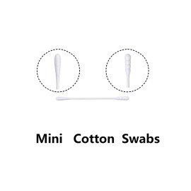 500pcs Mini Cotton Swabs with Paper Stick,Spiral/Round Cotton Bud,Tiny Cotton Head for Personal Care and Cleaning 500pcs Mini Cotton Swabs with Paper Stick,Spiral/Round Cotton Bud,Tiny Cotton Head for Personal Care and Cleaning