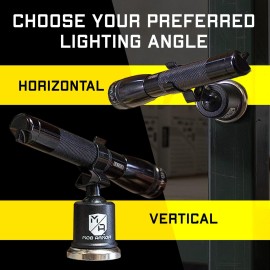 Mob Armor Flash Grip D - Magnetic Flashlight Holder for Bicycle, Car & Wall - Tactical Mount Kit with Magnetic Base for Heavy Duty, Military & Emergency Lights - Compatible with D Flashlights