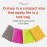 Primasole Folding Travel Yoga Mat Foldable light weight Easy to carry to Workout Fitness Class Beach Park Travel Picnics 4mm thick Quartz Purple Color PSS91NH049A