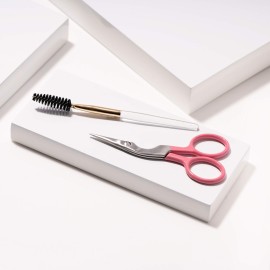 Tweezerman Exclusive Tea Rose Brow Shaping Scissors & Brush Tweezerman Exclusive Tea Rose Brow Shaping Scissors & Brush