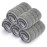 Bulletproof Microfiber Mop Replacement Heads - 5 Pack Washable Pads for Floor Cleaning Compatible with Tethys,Joy Moop & Most 11 - 13 Flat Squeeze Mops for Wet/Dry Mopping, Sanitizing, Scrubbing