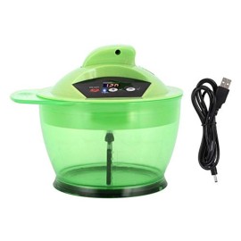 Electric Hair Coloring Bowl Hair Art Dyestuff Automatic Mixer Blender Household Hair Dye Cream Mixing Bowl Kit for Salon Home Use (Green)