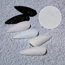 10g 0.2mm Shimmer White Rainbow Nail Glitter Holographic Shining Sugar Nail Glitter Candy Coat Powder Sugar Coating Effect Powder Nail Pigment Powder Nail Art Decorations Dust Diamond Dust for Nails