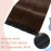 S-noilite Clip in Hair Extensions Human Hair Clip in Human Hair One Piece/5 Clips/3/4 Full Head Standard Weft Clip in Extensions 100% Remy Human Hair Straight 20-50g (Medium Brown)