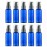 VIDELLY 10pcs Travel Pump Bottles for Toiletries, 2oz Small Plastic Refillable Soap Dispenser with Black Pump for Lotion Shampoo Oil, Blue