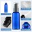 VIDELLY 10pcs Travel Pump Bottles for Toiletries, 2oz Small Plastic Refillable Soap Dispenser with Black Pump for Lotion Shampoo Oil, Blue