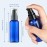 VIDELLY 10pcs Travel Pump Bottles for Toiletries, 2oz Small Plastic Refillable Soap Dispenser with Black Pump for Lotion Shampoo Oil, Blue