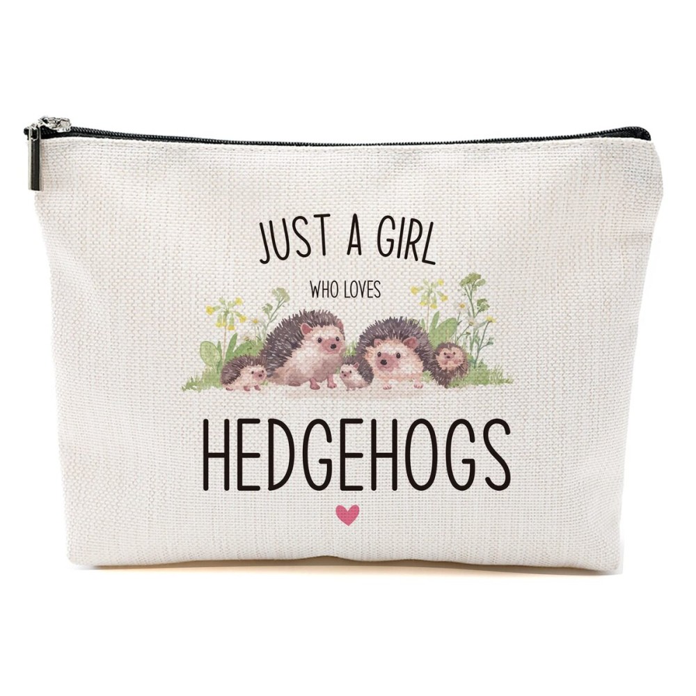 Hedgehog Makeup Bag Hedgehog Gifts for Women Girls Hedgehog Stuff Merch Animal Lover Funny Birthday Christmas Gift for Teens Daughter Sister Bestie Niece BFF Just A Girl Who Loves Hedgehogs Hedgehog Makeup Bag Hedgehog Gifts for Women Girls Hedgehog Stuff Merch Animal Lover Funny Birthday Christmas Gift for Teens Daughter Sister Bestie Niece BFF Just A Girl Who Loves Hedgehogs