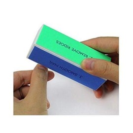 UPSTORE 10 PCS Multicolor Nail File Buffer Set - 4 in 1 Nail Care Tool - Sponge & EVA Material - Fine Grit - Suitable for Fingers & Toes