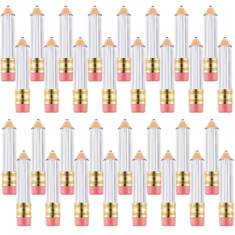 Blulu 24 Pcs 5 ml Pencil Lip Gloss Tube Empty, Gift for Graduation Teacher Appreciation, Pencil Lip Gloss Container Clear Refillable Tube for Women DIY Cosmetics Blulu 24 Pcs 5 ml Pencil Lip Gloss Tube Empty, Gift for Graduation Teacher Appreciation, Pencil Lip Gloss Container Clear Refillable Tube for Women DIY Cosmetics