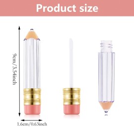 Blulu 24 Pcs 5 ml Pencil Lip Gloss Tube Empty, Gift for Graduation Teacher Appreciation, Pencil Lip Gloss Container Clear Refillable Tube for Women DIY Cosmetics Blulu 24 Pcs 5 ml Pencil Lip Gloss Tube Empty, Gift for Graduation Teacher Appreciation, Pencil Lip Gloss Container Clear Refillable Tube for Women DIY Cosmetics