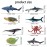 TOYMANY 24pcs Mini Ocean Animal Figurines: Realistic Cake Toppers with Sharks, Whales & Octopus - Great for Kids\' Parties, Gifts & School Projects