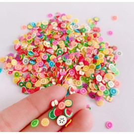 EHOPE 3000 PCS Clay Slices Fruit Nail Art Slices for DIY 3D Polymer Slices Making Polymer Clay Slices for Nail ArtFruit Slices