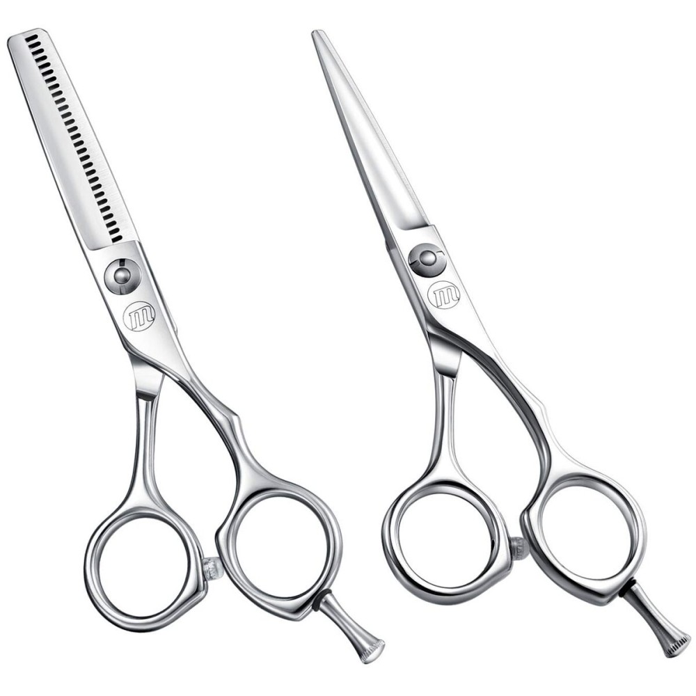 Professional 5.5 Inch Hair Cutting Scissors Hair Thinning Shears Set, Salon Barber Hair Cutting Texturizing Blending Shear for Women Men Adults, Handmade from 440C Japanese Stainless Steel Professional 5.5 Inch Hair Cutting Scissors Hair Thinning Shears Set, Salon Barber Hair Cutting Texturizing Blending Shear for Women Men Adults, Handmade from 440C Japanese Stainless Steel