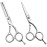 Professional 5.5 Inch Hair Cutting Scissors Hair Thinning Shears Set, Salon Barber Hair Cutting Texturizing Blending Shear for Women Men Adults, Handmade from 440C Japanese Stainless Steel