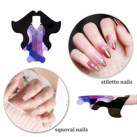 Tvoip 100Pcs/Pack Nail Forms Extension Tips Guide Extension French DIY Tool Fish Acrylic UV Gel Nail Art Tools Builder Sticker Sculpting (Purple) Tvoip 100Pcs/Pack Nail Forms Extension Tips Guide Extension French DIY Tool Fish Acrylic UV Gel Nail Art Tools Builder Sticker Sculpting (Purple)