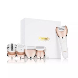 Karmin 5 in1 Wet Dry Epilator for Women Hair Removal, Cordless Electric Shaver, Trimmer, Facial, Body, Arm, Leg Hair Remover, USB Rechargeable, Waterproof, Shave, Exfoliate, Smooth, Buff, Massage Karmin 5 in1 Wet Dry Epilator for Women Hair Removal, Cordless Electric Shaver, Trimmer, Facial, Body, Arm, Leg Hair Remover, USB Rechargeable, Waterproof, Shave, Exfoliate, Smooth, Buff, Massage
