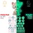 Glow in The Dark Cat Stickers with Dog and Fish, Wall Decals Sticker for Kids Bedding Room, Great for Birthday Gift Glowing Cat for Girls and Boys