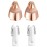 Replacement Heads for Finishing Touch Flawless Brows Eyebrow Facial Hair Remover, Rose Gold - Pack of 2