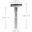QSHAVE Adjustable Double Edge Classic Safety Razor (1 Razor & 5 pcs Titanium Coated Blades)