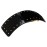 France Luxe Studded Rectangle Volume Barrette, Black