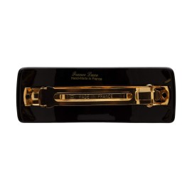 France Luxe Studded Rectangle Volume Barrette, Black