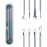 AKOAK 4 Pcs/Set Stainless Steel Acne Needle Set, Portable, Beauty and Makeup Tools, Professional Cleaning Face Acne, Blackheads
