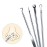 AKOAK 4 Pcs/Set Stainless Steel Acne Needle Set, Portable, Beauty and Makeup Tools, Professional Cleaning Face Acne, Blackheads