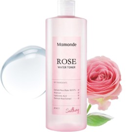 Mamonde Rose Water Vegan Toner for Face - 90.97% Pure Rosewater, Organic Certified, Soothing and Hydrating, Alcohol-Free, Korean Skin Care, 8.45 Fl Oz Mamonde Rose Water Vegan Toner for Face - 90.97% Pure Rosewater, Organic Certified, Soothing and Hydrating, Alcohol-Free, Korean Skin Care, 8.45 Fl Oz