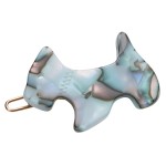France Luxe Mini Scotty Dog Tige Boule Barrette, South Sea