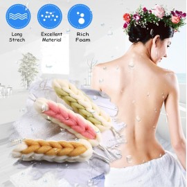 AARAINBOW 2 Packs Upgraded Long Stretch Back Sponge with Rope Handles Back Scrubber Bath Shower Mesh Sponge Exfoliating Body Scrub Stretch Braided Loofah for Men Women Shower Rope (Gray+Green) AARAINBOW 2 Packs Upgraded Long Stretch Back Sponge with Rope Handles Back Scrubber Bath Shower Mesh Sponge Exfoliating Body Scrub Stretch Braided Loofah for Men Women Shower Rope (Gray+Green)