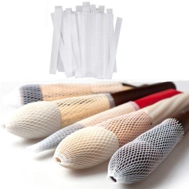 GBSTORE 100pcs Makeup Cosmetic Beauty Brush Protector Pen Guards Make up Brushes Sheath Mesh Netting Protector Cover Makeup Tools