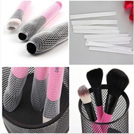 GBSTORE 100pcs Makeup Cosmetic Beauty Brush Protector Pen Guards Make up Brushes Sheath Mesh Netting Protector Cover Makeup Tools