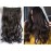 17 20 22 25 Synthetic One Piece Straight Wavy Curly Clip in Ombre Hair Extensions (20Inches Wavy, Dark Brown2/33)