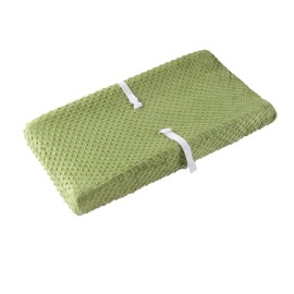 Baby Changing Pad Cover, Super Soft Plush Dot Diaper Changing Table Covers for Baby Girls and Boys, Ultra Comfortable, Safe for Babies, Fit 32/34\'\' x 16 Pad (Sage)