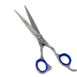 7 Professional Hair Cutting Barber Scissors, Stainless Steel, with Finger rest, Lightweight Razor Edge Haircut Scissors for Hair Salon, Hairdresser