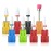 8 Pcs Ceramic Nail Drill Bits Set with Holder for Electric Nail File Manicure Pedicure Acrylic Gel Polishing - 5 Sizes 3/32\'\' (2.35mm) Corn Head + Flame Top, Cuticle Bits, Cleaning Brush