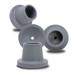 Replacement Feet for Shower Chair Bath Seat, shower stools and transfer bench, non-skid Shower Bench and Tub Transfer Benches Rubber Suction Cup Feet, Metal Insert Reinforced(Pack of 4) (1 I.D, Grey)