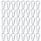 50pcs Small Carabiner Clips Mini Aluminum Carabiner Clip Keychain Bulk Hook Pack Carabeaner D Shape Hook Keychain for Home Hiking, Silver