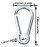 50pcs Small Carabiner Clips Mini Aluminum Carabiner Clip Keychain Bulk Hook Pack Carabeaner D Shape Hook Keychain for Home Hiking, Silver