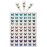 NAIL ANGEL 9sheets Nail Art Adhesive Sticker Sheets Different Laser Color Butterfly Shapes Nail Art Decoration 10215