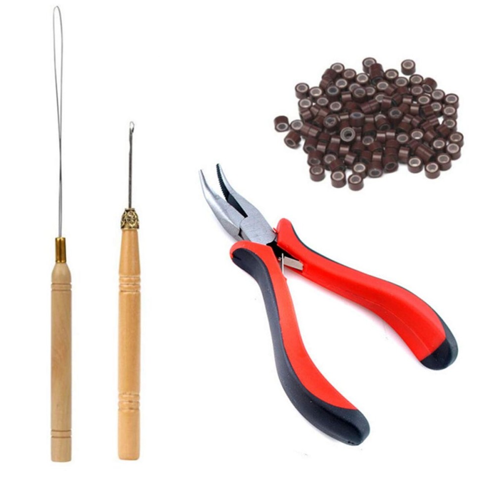 Orgrimmar Hair Extension Remove Pliers Pulling Hook 500 PCS Micro Silicone Rings Bead Device Tool Kits for Professional Hair Styling Tools Accessory (Brown) Orgrimmar Hair Extension Remove Pliers Pulling Hook 500 PCS Micro Silicone Rings Bead Device Tool Kits for Professional Hair Styling Tools Accessory (Brown)
